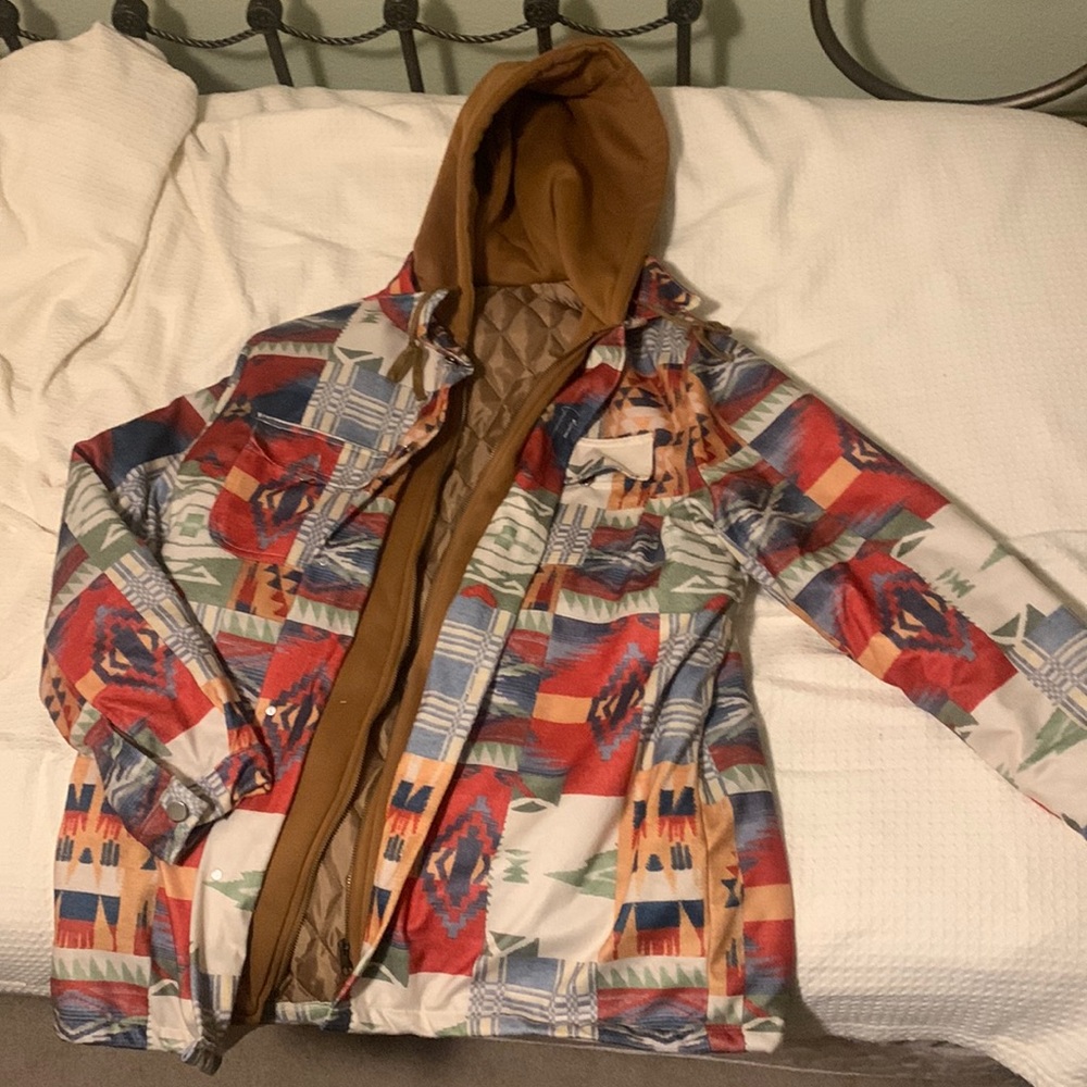 Double layer Cotton zip up hoodie